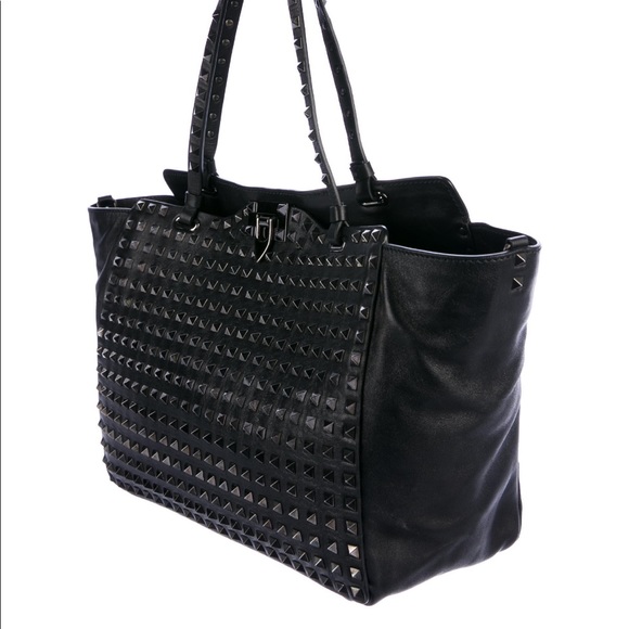 Valentino leather rock stud tote - Picture 2 of 9